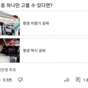 평생 하나만 공짜라면..