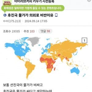 후진국의 물가가 비싼 이유
