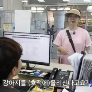 강아지를 호적에 올려달라는 민원인 