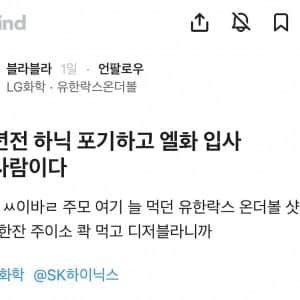 12년전 하이닉스 포기하고 엘지화학 입사한 블라인 