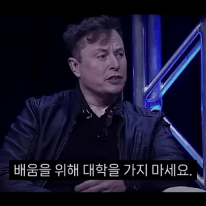 일론머스크 "더이상 배움을 위해 대학을 가지마라" 