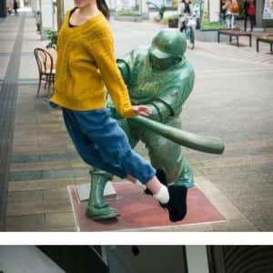 일본 니가타시의 명물 동상