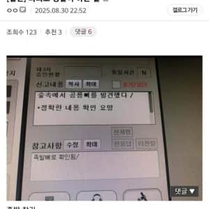 의외로 경찰이 하는일