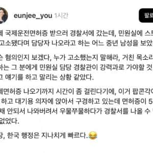 젠장 한국 행정은 지나치게 빠르다