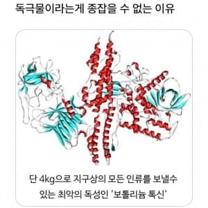 독극물이라는게 종잡을 수 없는 이유 