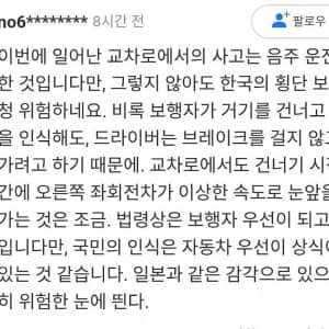 일본인 음주운전 사망사고 일본 댓글 반응 