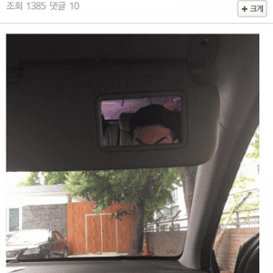 모닝 끌고 다니는 평소 내 표정