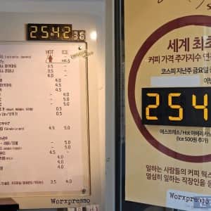 코스피 지수와 연동해서 커피 팔던 카페 근황