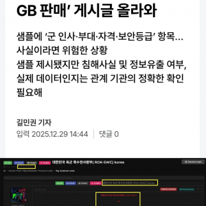 다크웹에 올라온 한국 육군 특수전사령부 데이터