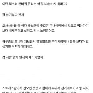 평범한 직장생활중인데 인생 현타왔다는 디씨인