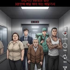 엘레베이터에서 누가 내려야할까?