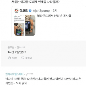 남편 문자에 멘붕 온 아내
