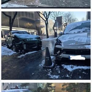 스케일이 다른 청담동 교통사고 현장 ㄷ
