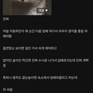 흡연자랑 여행가서 빡친 이유