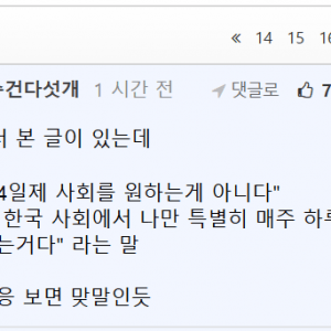 한국인은 주4일제를 원하는 게 아니다