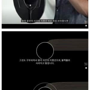 영화 인터스텔라에서 묘사된 블랙홀 모양 이야기