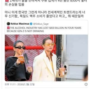 요즘 Z세대들이 술을 안 마시는 이유