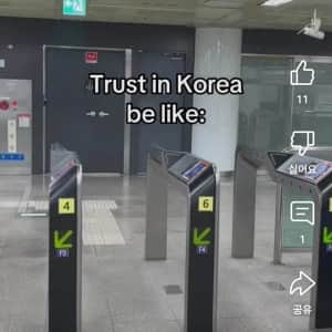 외국인 "한국 지하철 개찰구에는 왜 문이 없어?"
