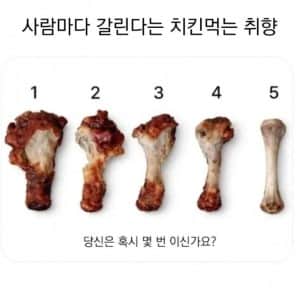사람마다 갈린다는 치킨먹는 취향