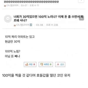 코인 선물 중독자의 최후