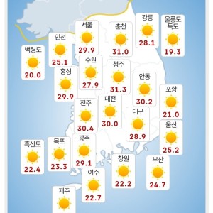이게 어떻게 5월 중순 날씨