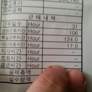 과거 근무시간 인증 레전드라는데