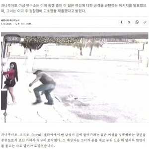 CCTV에 찍힌 멕시코 길거리 성추행