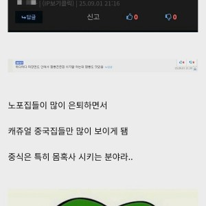 앞으로의 미래가 암울하다는 요식업분야