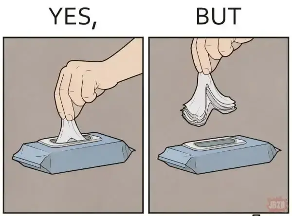 물티슈 뽑을때 공감
