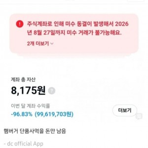 1억원 신용미수한 사람 근황