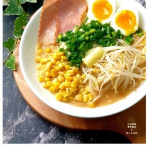 홋카이도의 된장버터옥수수라면