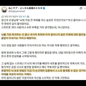 정신과 의사가 말하는 뇌에 가장 큰 피해를 주는 습관