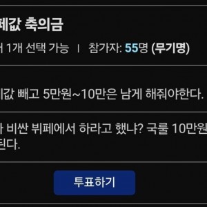 결혼식 밥값만 8만원인데 축의금 10만원은 뭐야