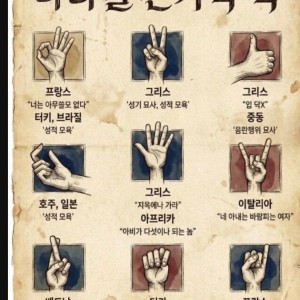 나라별 손가락 욕설