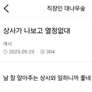 상사가 나보고 열정없대의 내용을 보여주는 이미지