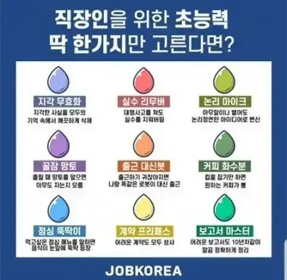 직장인을 위한 초능력을 하나만 고른다면