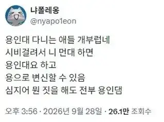 용인대 다니는 애들 부럽다