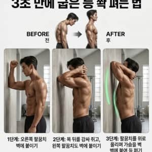 3초만에 등 쫙 펴는 법