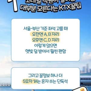 코레일 직원이 알려준 KTX 꿀팁