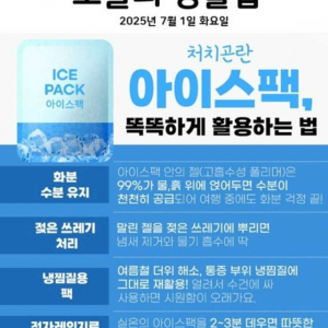 처치곤란 아이스팩 활용법 | 인스티즈