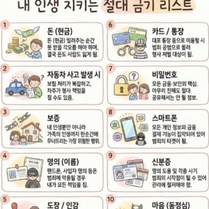 빌려줬다 큰코다치는 10가지 내 인생 지키는 절대 금기 리스트