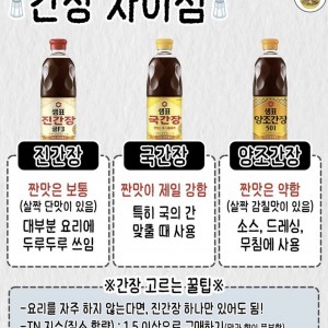간장 차이점 구분하기